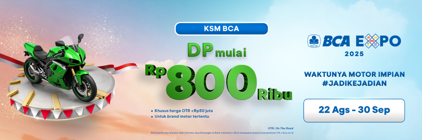 DP KSM 800 ribu BCA EXPO 2025